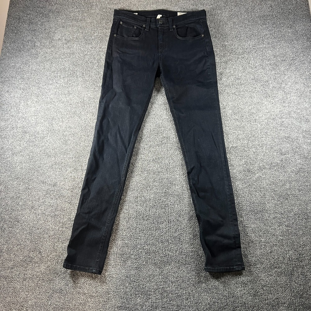 Rag & Bone Jeans Womens 27 Black Denim Stretch High Rise Skinny Leg W1513K520